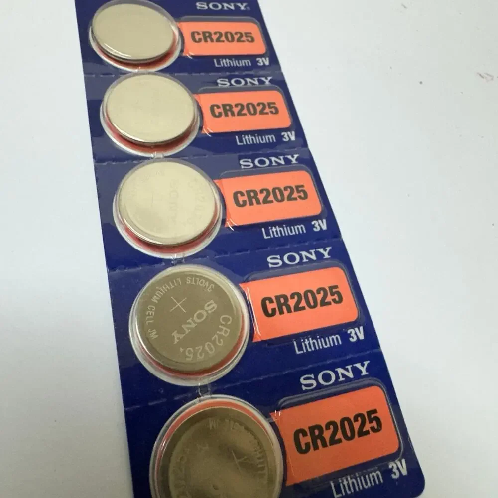 Sony CR2025 lithium 3v batteries new battery pack of 5